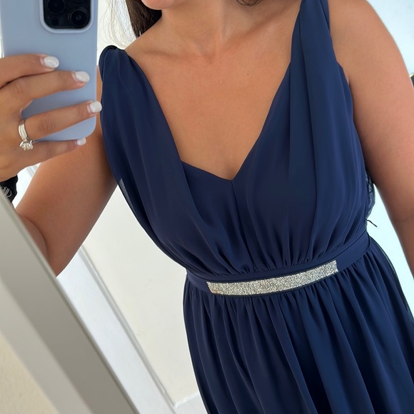 Navy Blue Bridesmaids Dress/ Wedding guest dress - Picture 4 of 4